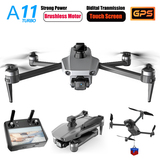High Quality Smart Drone UAV 11 Touch Screen RC gray